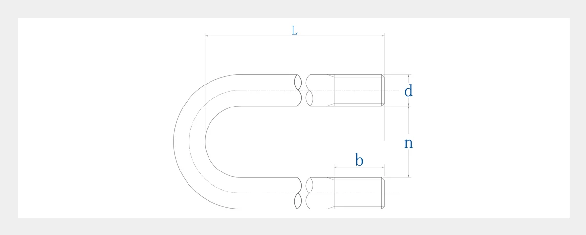 Black Oxide U Bolts-2D